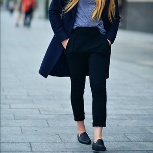 FRANCO SARTO • Black Freeze Smoking Loafer Flat 8